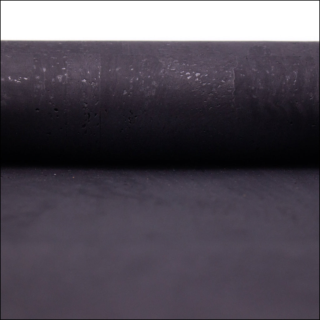 Premium Solid Black Cork Fabric COF-117 cork fabric