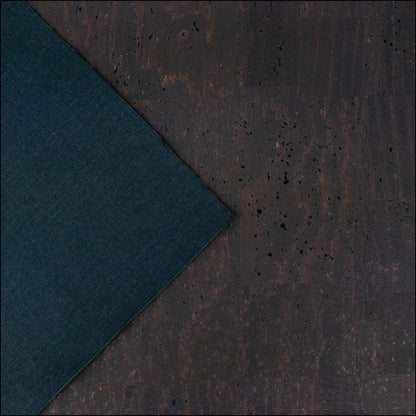 Premium Solid Brown Cork Fabric 0.66mm Thick COF-12-A cork fabric