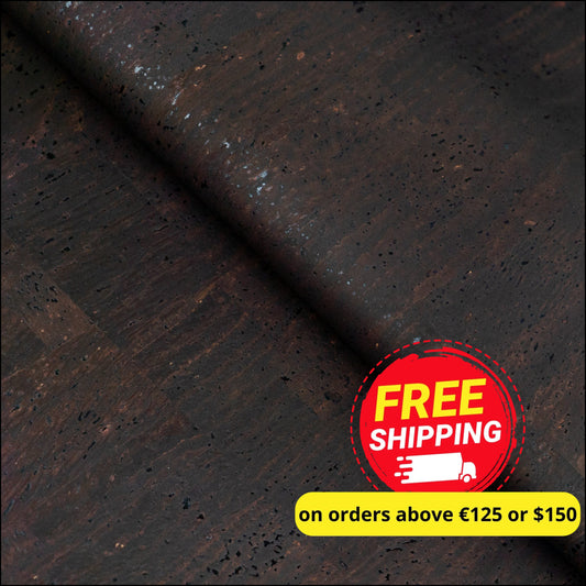 Premium Solid Brown Cork Fabric 0.66mm Thick COF-12-A cork fabric