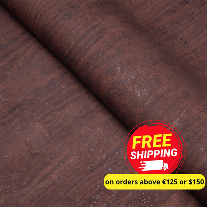 Premium Solid Marron Cork Fabric COF-12 cork fabric