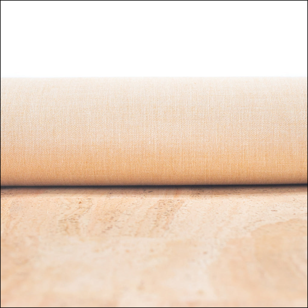 Premium Solid Natural Cork Fabric COF-180-D cork fabric