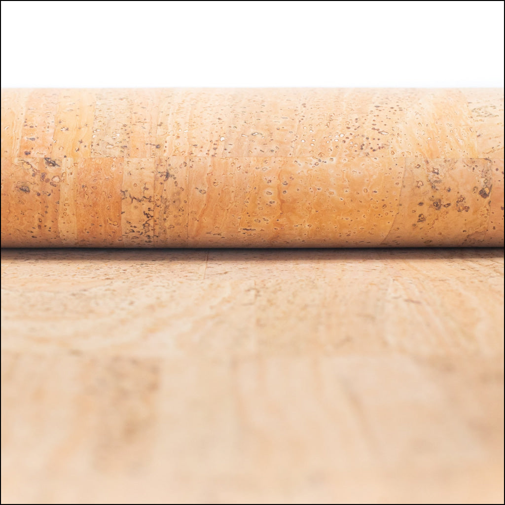 Premium Solid Natural Cork Fabric COF-180-D cork fabric