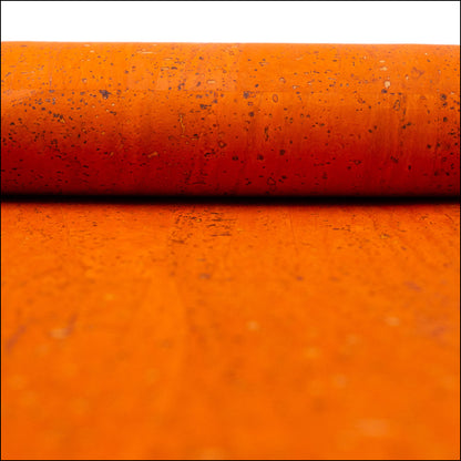 Premium Solid Orange Cork Fabric COF-126 cork fabric