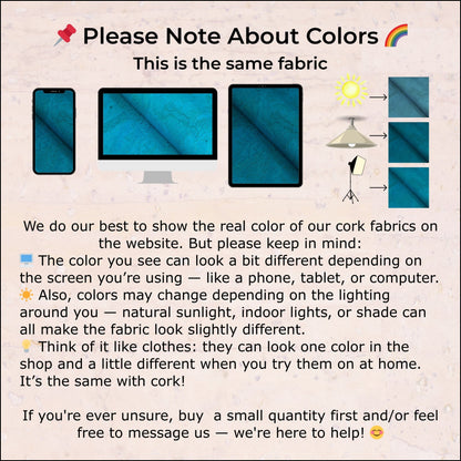 Premium Solid Orange Cork Fabric COF-126 cork fabric