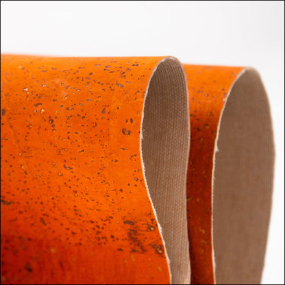 Premium Solid Orange Cork Fabric COF-126 cork fabric