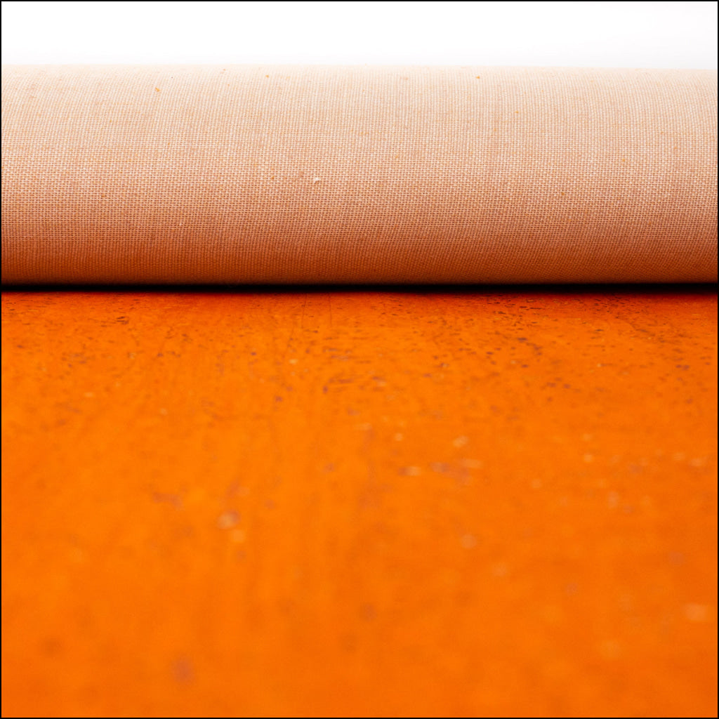 Premium Solid Orange Cork Fabric COF-126 cork fabric