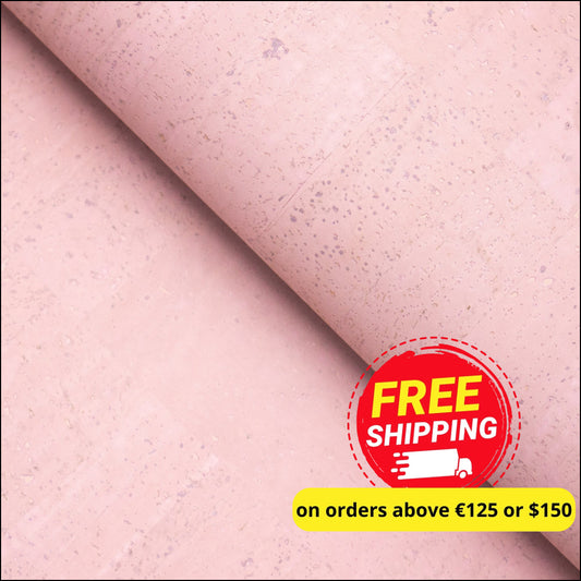 Premium Solid Pink Cork Fabric COF-339 cork fabric
