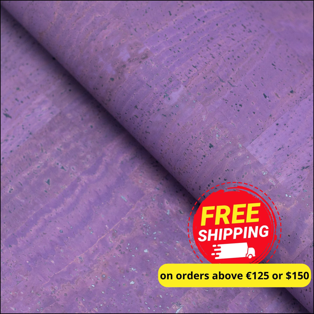 Premium Solid Purple Cork Fabric COF-303 cork fabric