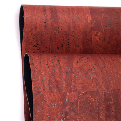 Premium Solid Scarlett Red Cork Fabric COF-155 cork fabric