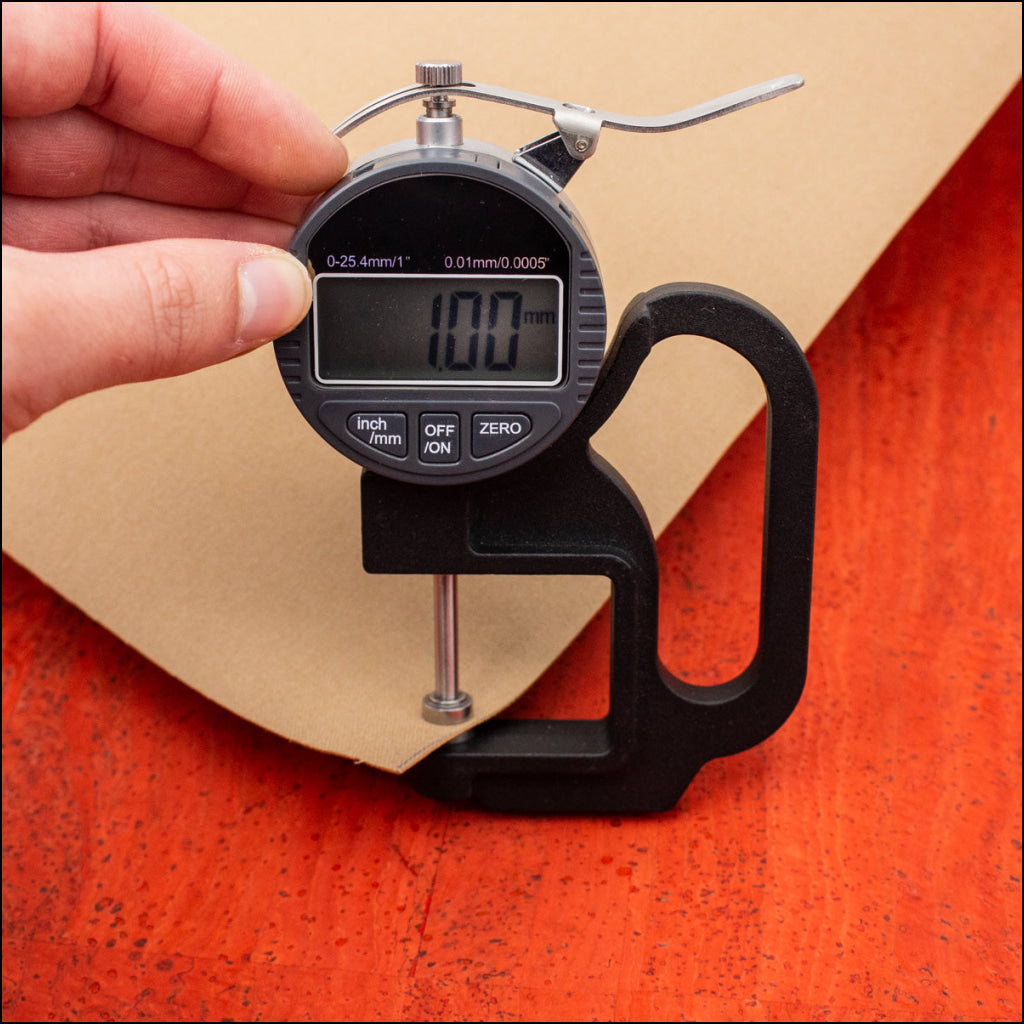 Premium Solid Tangerine Red Cork Fabric COF-129 cork fabric