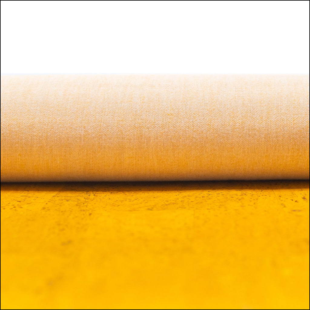 Premium Solid Yellow Cork Fabric COF-369-A cork fabric
