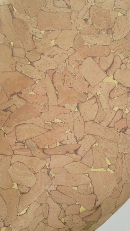 Rustic Natural Cork Fabric with Gold Accents – 2026NEW GENERATION BACKING COF-803