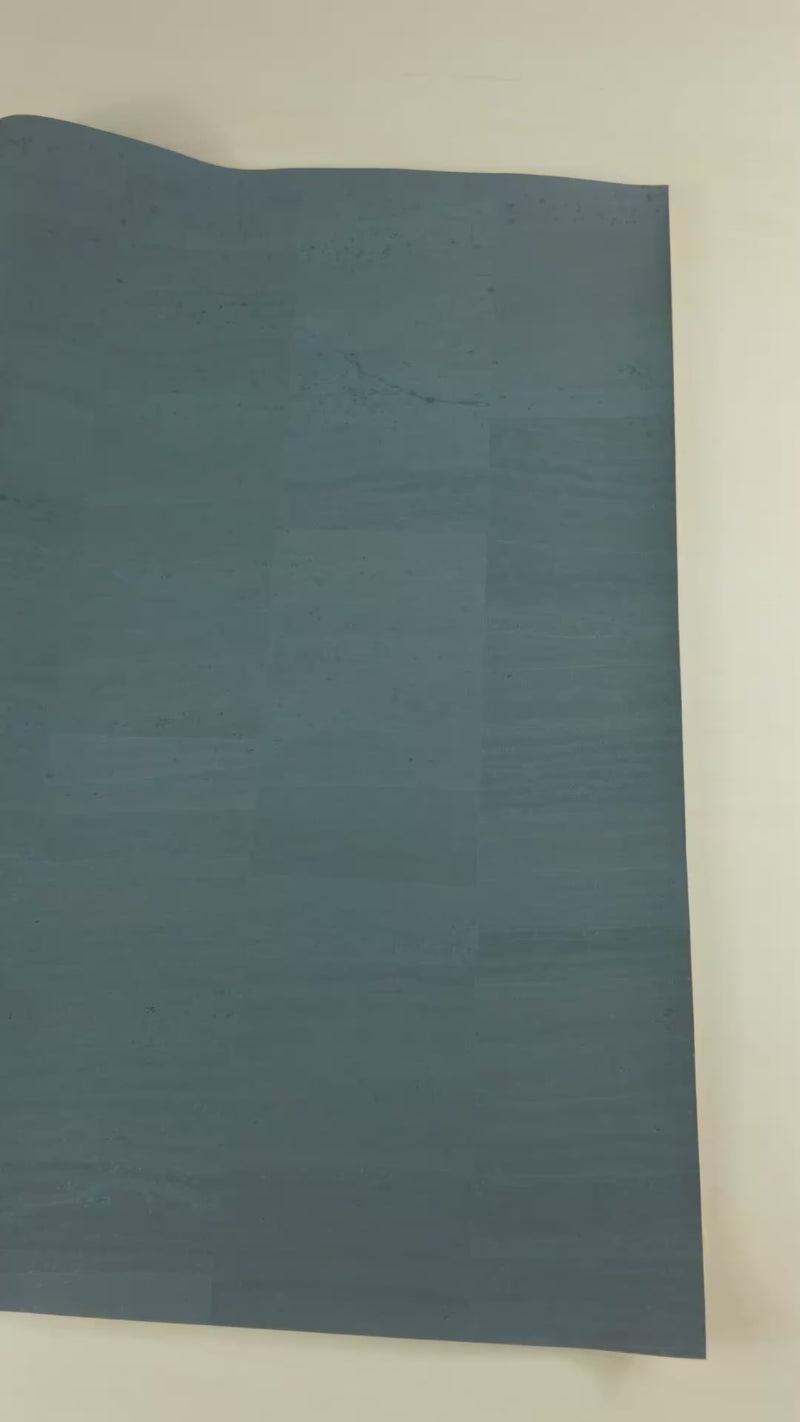 Natural Blue Cork Fabric - 0.85mm Thickness COF-587