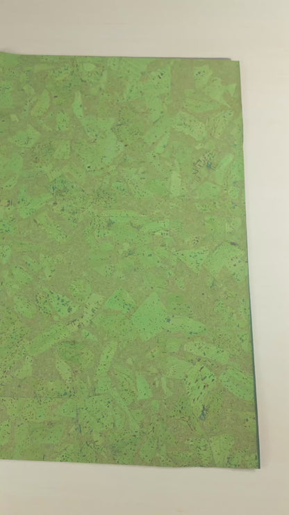 Grass Green Natural Cork Fabric COF-467