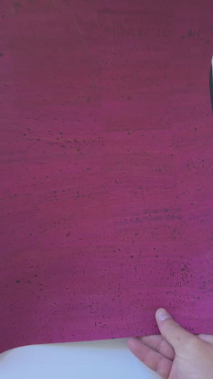 Fuchsia Heavyweight Natural Cork Fabric (580g) – 2026NEW GENERATION BACKING COF-815