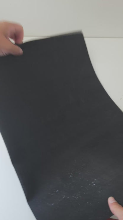 Black Natural Cork Fabric – Microfiber Backing COF-703
