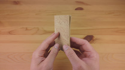 Natural Cork Bifold Wallet — Slim, BAGP-373