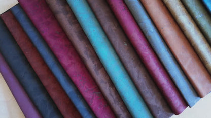Earth Tone Abstract Cork Fabric | 8x5cm (3.1x2in) | 15 Piece Sample Pack