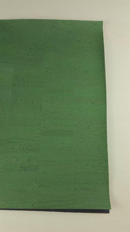 Rich Green Solid Cork Fabric - 0.84mm Thickness COF-584