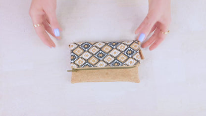 Vegan Cork Mini Crossbody Clutch BAG-2373