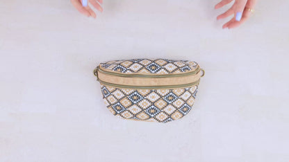 Cork Waist Bag with Double Zipper BAG-2379