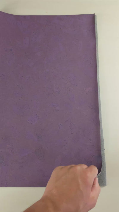 Natural Chunk Cork Fabric in Purple COF-524-C