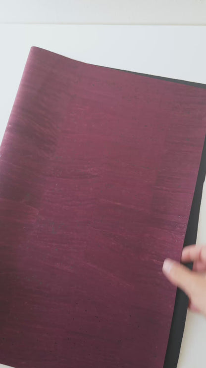Wine Red Natural Cork Fabric – 2026NEW GENERATION BACKING COF-809