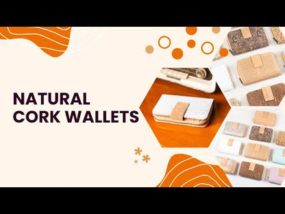 Prenium cork  women card zipper vegan wallet BAGP-171