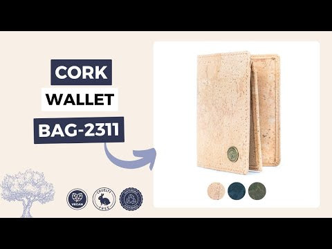 Men’s Ultra-Thin Cork Wallet and Card Holder WALLET-BAG-2311