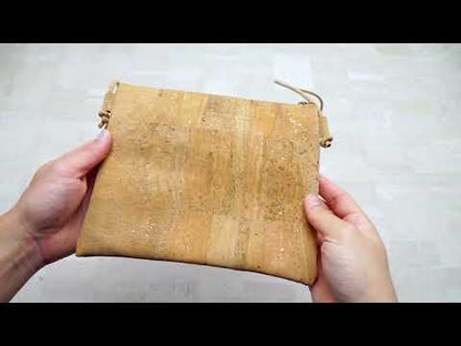 Cork Pattern stitching ladies cork zipper crossbody bag BAGP-210