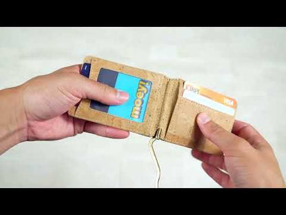 Cork Wallet Minimalist with Money Clip RFID Blocking Bifold  BAG-2276