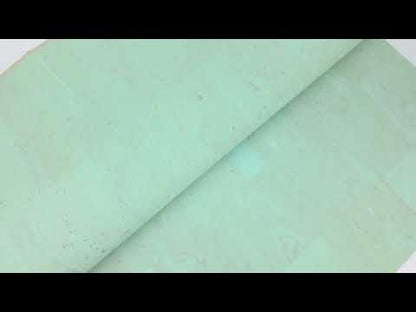 Premium Solid Green Pastel Cork Fabric COF-370