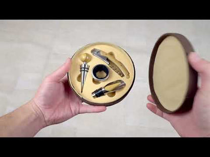 Cork box Wine Accessory Set - 4 Pieces L-1012