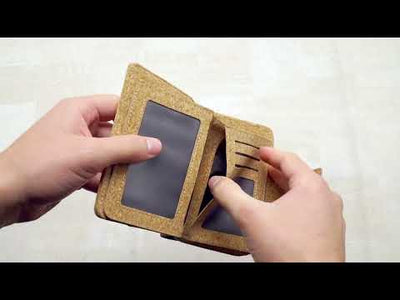 Color cork Square-mini–cork Wallet –HY-020-MIX-6 （6units）