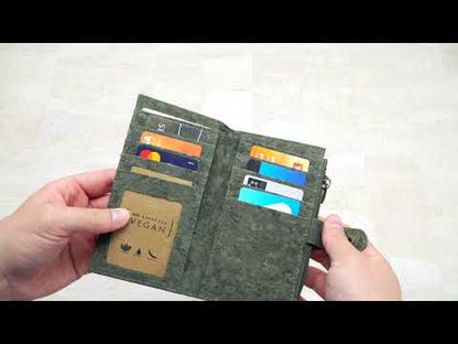 Green Cork Women's Foldable Wallet Vegan Bifold Wallet  BAG-2082