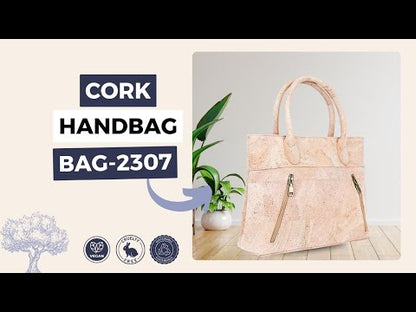 Natural Cork Women's Handbag - Spacious and Elegant BAG-2307