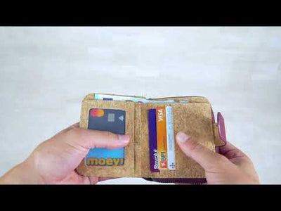 Colored Cork Ladies' Wallet Anti-RFID Protection BAG-2268