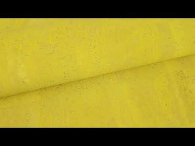 Premium Solid Yellow Pastel Cork Fabric COF-255-A