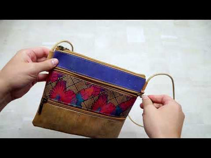 Cork Pattern stitching ladies cork crossbody bag BAGP-206