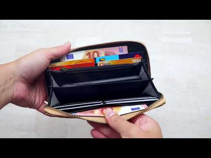 Various patterns natural cork women zipper card wallet- Vegan Cork Wallet BAG-2219
