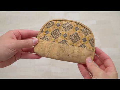 BUY 1 GET 1 FREE: （5units）cork semicircle coin purse  BAG-044