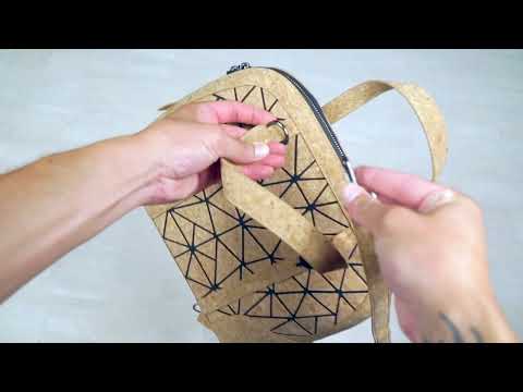 Geometric Cork Handbag for Women BAG-2262