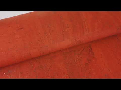 Premium Solid Orange Cork Fabric COF-126