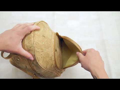 Natural cork Molten Gold Flap Daily ladies backpack BAG-2260