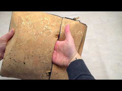 Natural cork Molten Gold Tote Sling-BAG-2093