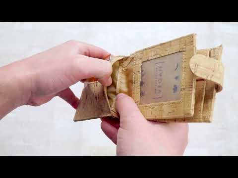 Natural rustic cork wallet for men BAG-2232