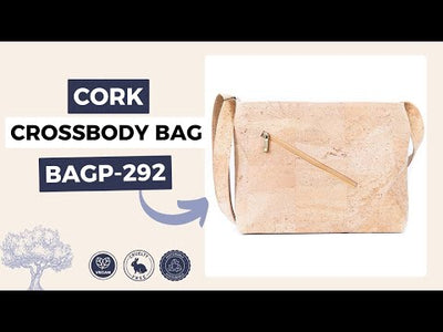 Premium Natural Cork Crossbody Bag – Thickened & Minimalist Design BAGP-292