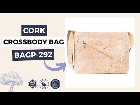 Premium Natural Cork Crossbody Bag – Thickened & Minimalist Design BAGP-292