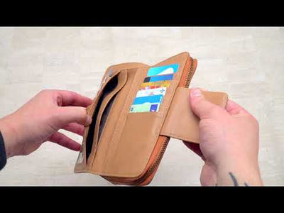 BUY 1 GET 1 FREE: Folding wallet Mandala flower pattern- Vegan Cork Wallet HY-004/5/6