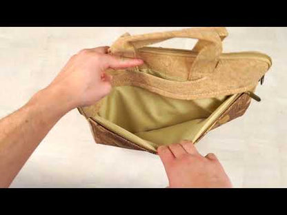 Cork and Coffee Bean Fusion Laptop Briefcase BAG-2288